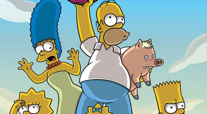 Poster for the movie "The Simpsons Movie"