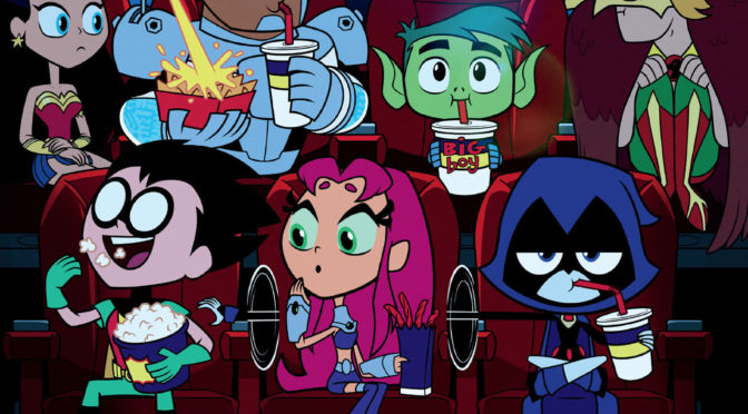 Poster for the movie "Teen Titans Go! To the Movies"